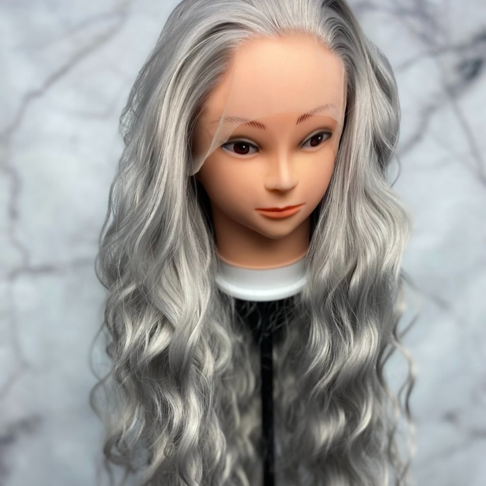 Grey Hair Wig,Lace Front Wig